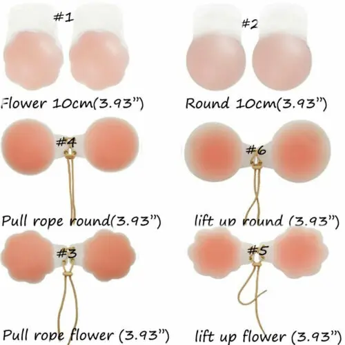 

2x Explosion models silicone anti-bump invisible nipple cover chest stickers bra