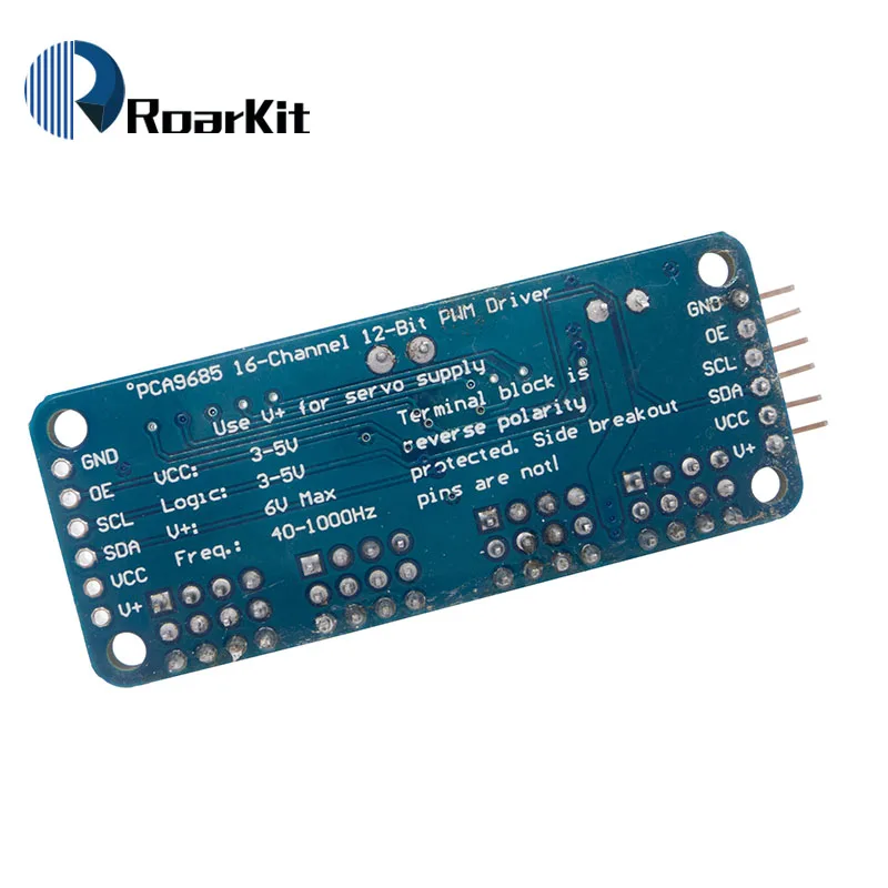 16 канальный 12 битный модуль PWM/Servo Driver I2C интерфейс PCA9685 для arduino или Raspberry pi shield module