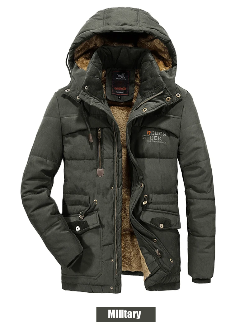 Зимняя мужская куртка 6XL 7XL 8XL, толстая теплая парка, пальто, повседневная флисовая меховая ветровка с капюшоном, военные куртки, мужская верхняя одежда