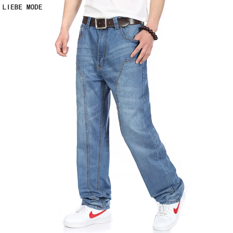 font b Men s b font Large Size font b Jeans b font Wide Leg
