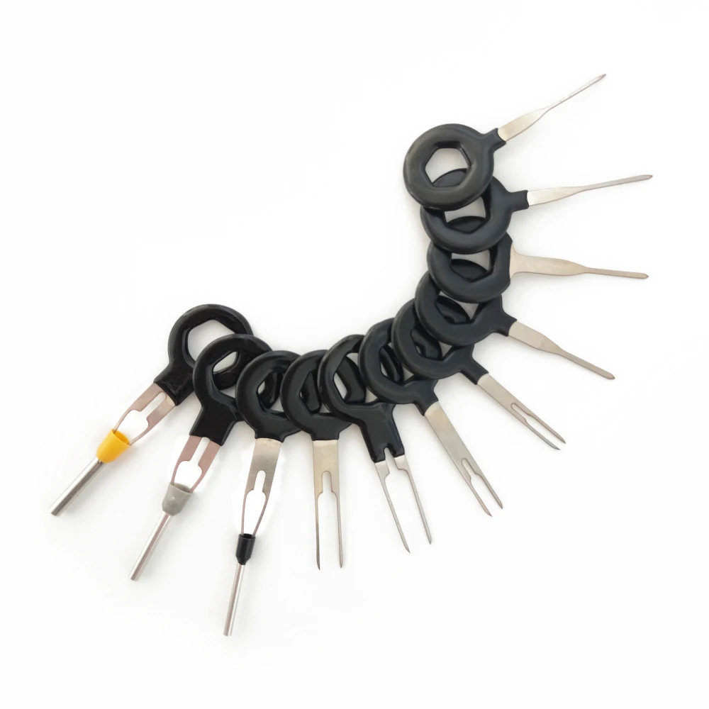 

11pcs Needle Remover Auto Car Plug Circuit Board Connector Pin Removal Wire Harness Terminal Extraction Pick Car Repair Tool