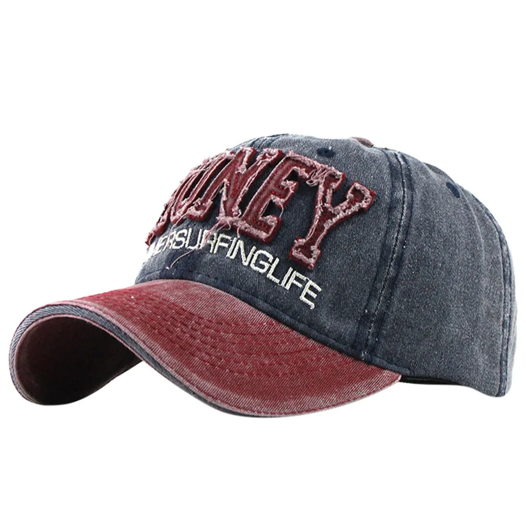 

Retro Embroidery Baseball Cap Fashion Wild Casual Letter Hip-Hop Hats Adjustable Bend Caps Unisex High Quality