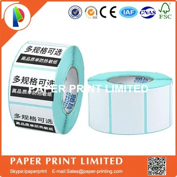 

12 Rolls Guaranteed 800 labels/roll 50*30mm thermal adhesive label paper,barcode printing paper thermal label paper