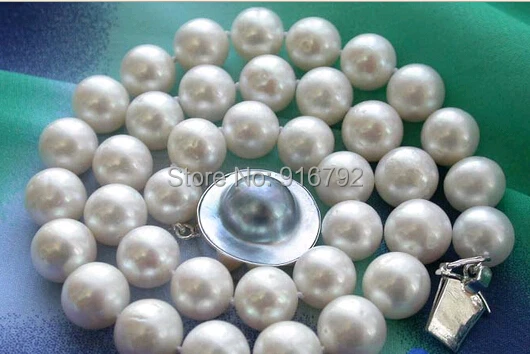

Wholesale >> AAAAA++ 17" 11mm white ROUND FRESHWATER PEARL NECKLACE
