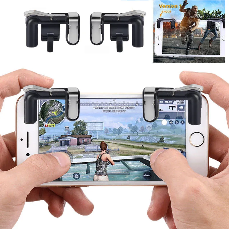 Goede Draagbare Game Trigger Fire Knop Smartphone Mobiele Joystick Game L1 + R1 Shooter Controller PUBG Survival Regel Arbor uitgang