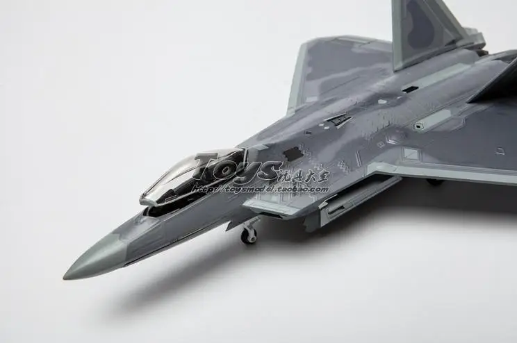 1: 72 усовершенствованная модель истребителя из сплава, высокая имитация F22 Raptor stealth bomber, развивающие игрушки, Коллекционная модель