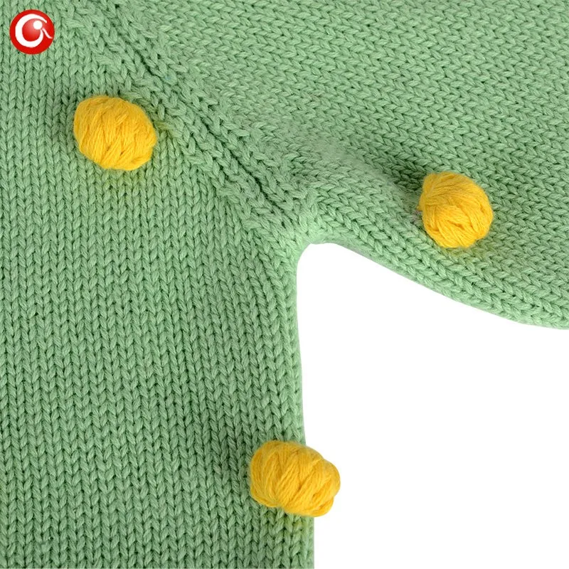 Children Christmas Winter Sweaters Baby Girls Cotton Kids Knitted Pattern Warm Cardigan Clothes With 25pcs Ball Tops For Boys (5)