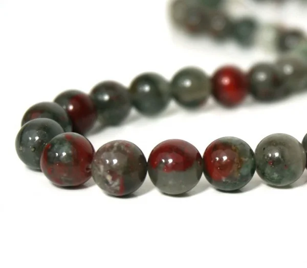 

2017 Promotion Direct Selling Stone Round-brilliant-shape Wholesale 10mm Round Blood Jaspers Bloodstone Beads jaspis 35pcs A Lot