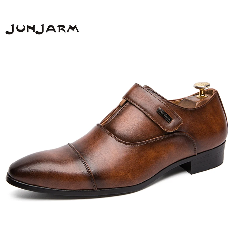 JUNJARM/ Мужские модельные туфли; Качественная мужская официальная обувь; мужские деловые туфли-оксфорды на шнуровке; мужские свадебные туфли европейского бренда