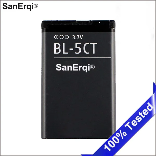 Аккумулятор SanErqi для Nokia 5220 аккумулятор телефона 6730 5220XM 6330 C5 6303i батарея 6303C BL5CT |