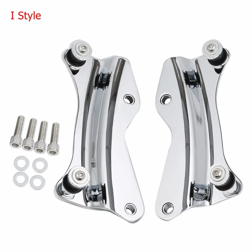 Supporto per Tour Pack, staffa nera staccabile Two Up Tour Pak Pack per Touring CVO Street Glide Road King Road Glide 2014-2025 Electra Glide Standard 2019-2022