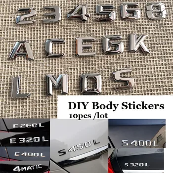 

10pcs /lot For For Mercedes-benz W211 W203 W204 W124 W20 W202 W212 W220 Car emblem Decals Body Stickers DIY Auto accessories