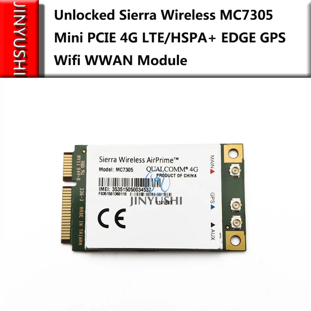 

Unlocked Sierra Wireless MC7305 Mini PCIE 4G LTE/HSPA+ EDGE GPS Wifi WWAN Card Module