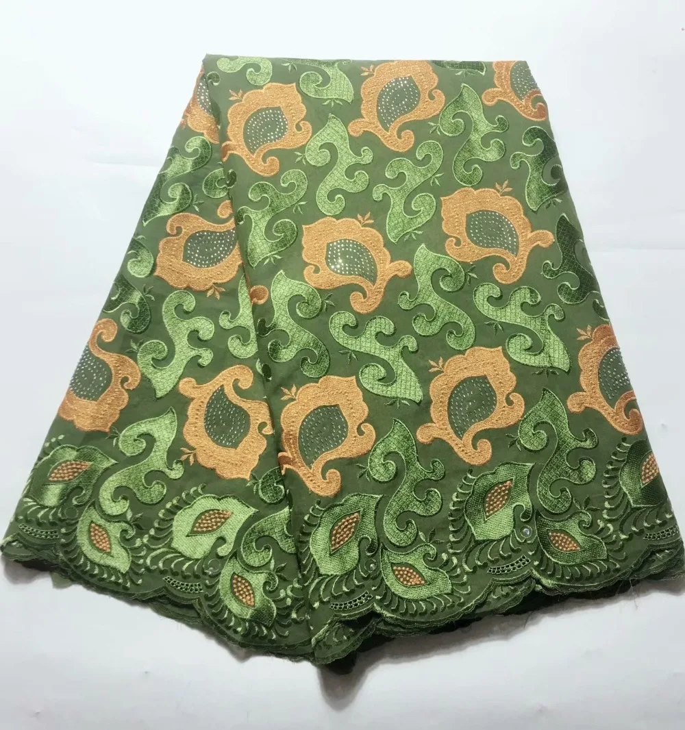 

High Quality stones Swiss Voile Lace 2019 African Swiss Cotton Voile Lace Fabric For Clothes 5yards XSDE041