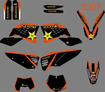 

0307 3M Motorcycle Team Graphic & Backgrounds Decal Stiker Kits for KTM 125 200 250 300 350 450 500 525 SX SXF 2005 2006-2011