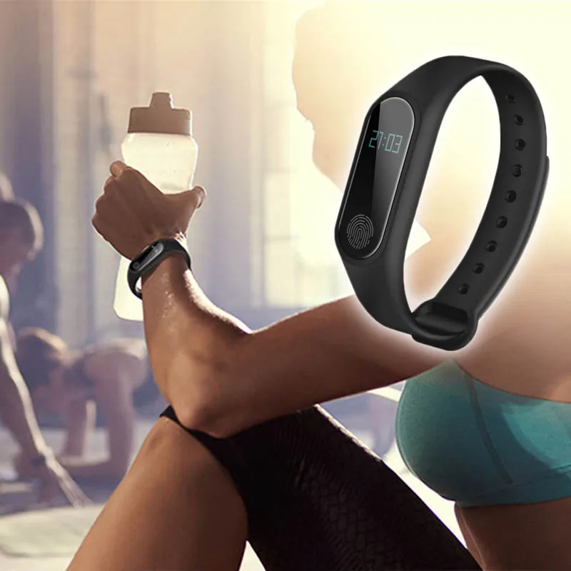 

Smart Bracelet M2 HeartRate Bracelet Waterproof Sport Fitness Band Stepcount Message Smart Loop Wristband Clock Sport Watches