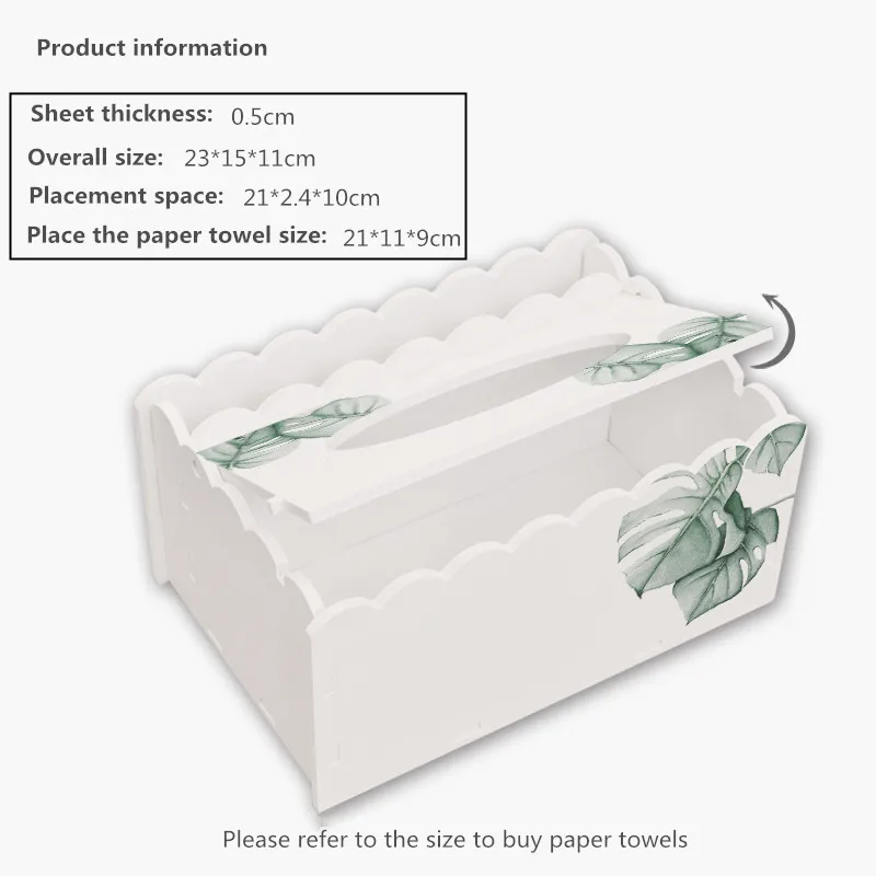 CFen A's Green Plant Home kitchen PVC-wood тканевая коробка DIY плотная салфетка держатель Чехол с пультом дистанционного управления Контейнер тканевый чехол 1 шт