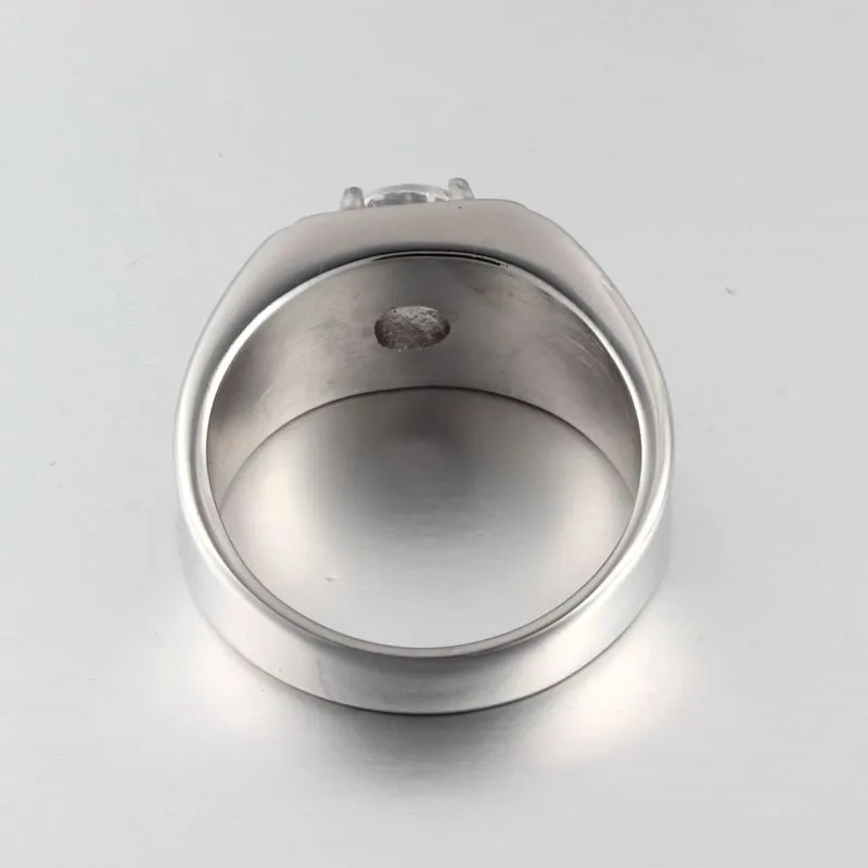Vnox Для мужчин кольцо 316L Нержавеющая сталь ювелирные изделия обручальные кольца коготь Настройка большой камень не потерять
