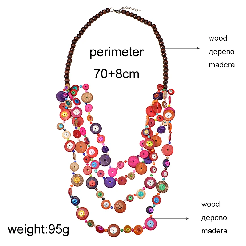 UDDEIN богемное этническое ожерелье женское многослойное деревянное длинное ожерелье и подвеска Винтажные Ювелирные изделия ручной работы ювелирные изделия
