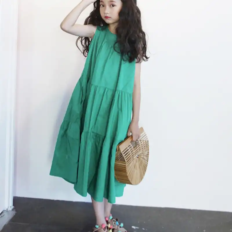 long frock cotton dress