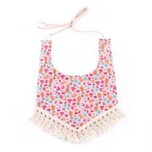 Горячие Puseky водонепроницаемые детские нагрудники Boho кружева ребенка слюнявчик, полотенце для слюней младенческой нагрудник младенца бандана нагрудники кисточкой слюнявчик передник для кормления