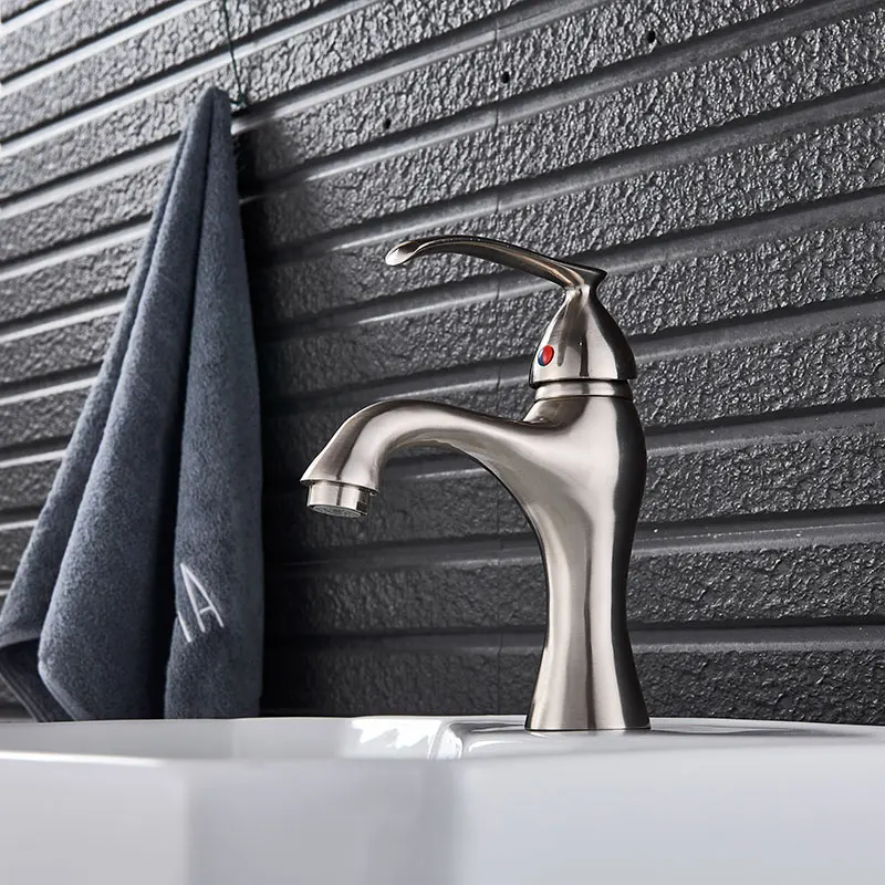 Черный Бронзовый Смеситель для ванной комнаты Torneira Banheiro Матовый никель с одной ручкой холодной горячей смеситель кран для ванной комнаты сосуд Раковина кран