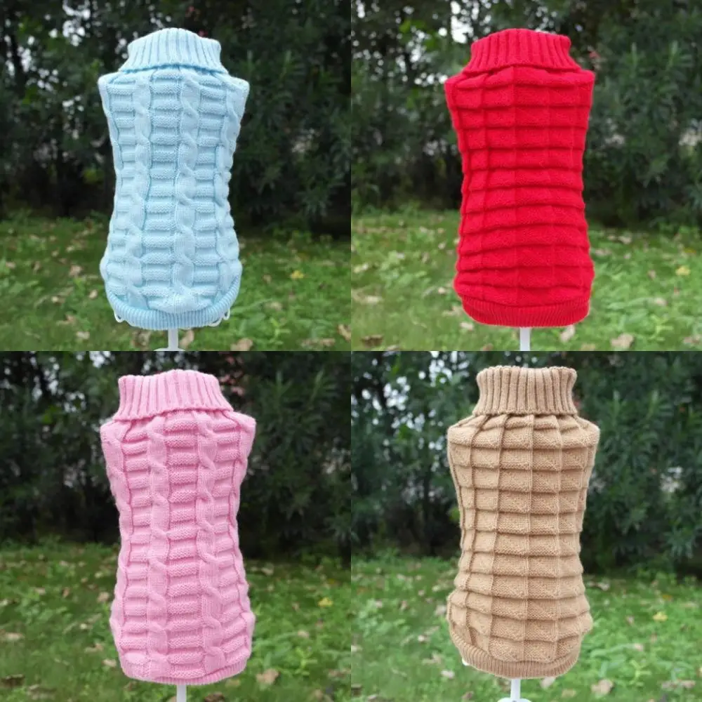 Size XS -XXL Various Color Pet Dog Cat Clothes Autumn Winter Warm Sweater Knitwear Knit for Dogs Puppy Coat Apparel Free ship