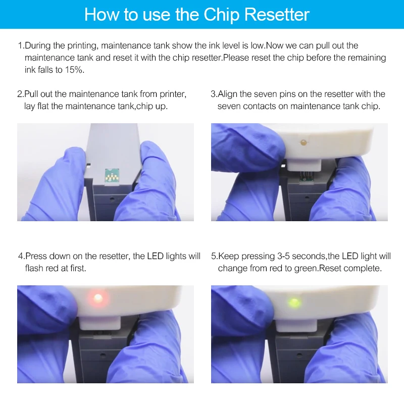 T5820 Maintenance Ink Tank Chip Resetter For Epson Stylus Pro 3800 3800C 3850 3880 3890 3885 Printer Maintenance Chip Resetter maintenance box chip resetter