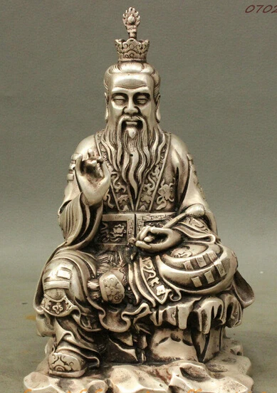 

shitou 002961 Folk Chinese Bronze Taoism RuYi The Very High Lord Lao Zi Immortal Seat Statue discount 30% (C0324)