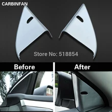 ABS хром колонна внутренняя треугольная наклейка Литье отделка 2 шт./компл. для- Nissan Qashqai