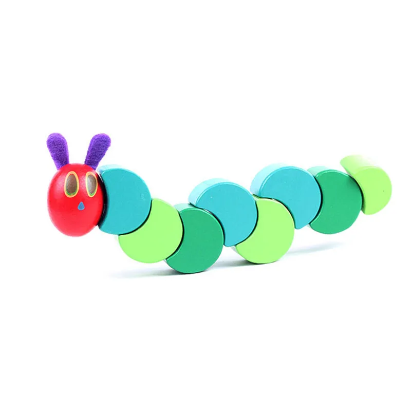 

Children Flexible Wooden Blocks Toys Caterpillar Toys Wooden Blocks Children Early Educational Toys