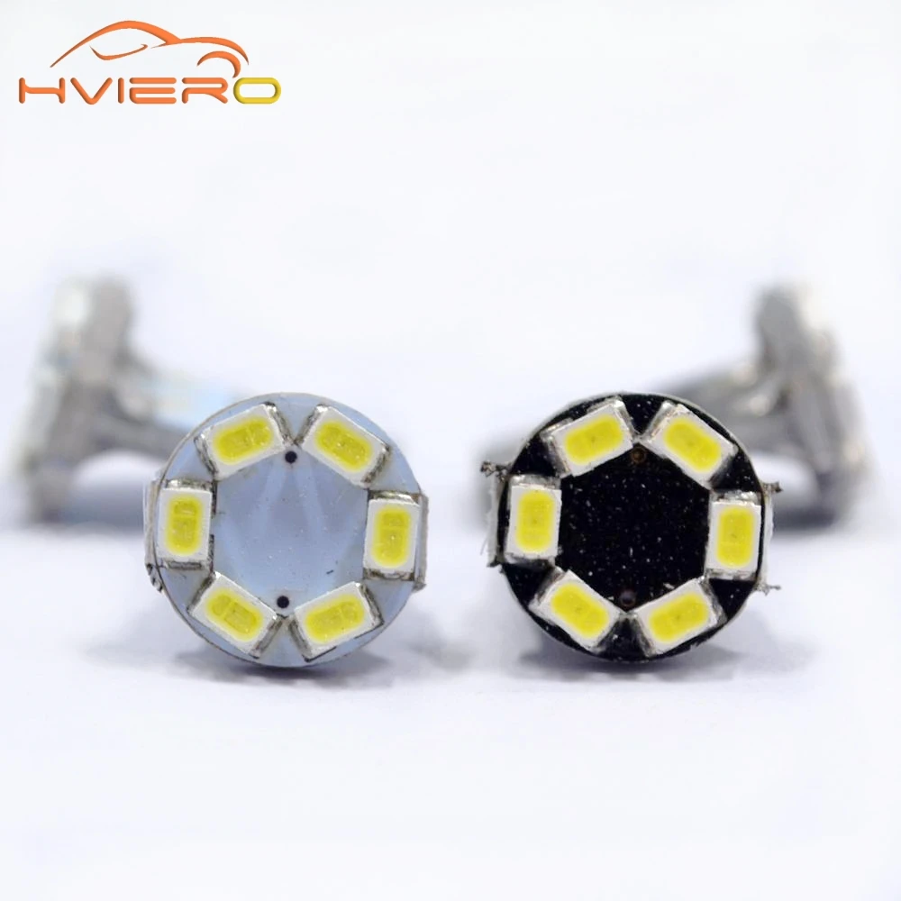 1 шт. Автомобильный светодиодный T10 194 W5W клиновидный светодиод 6smd белый 1206 Smd