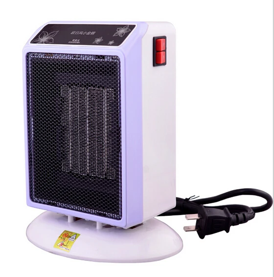 220 Voltage mini PTC ceramic  fan heater for student 500W/1000W second gear with 360 degree anti fell switch 19.2cX17X12.5cm