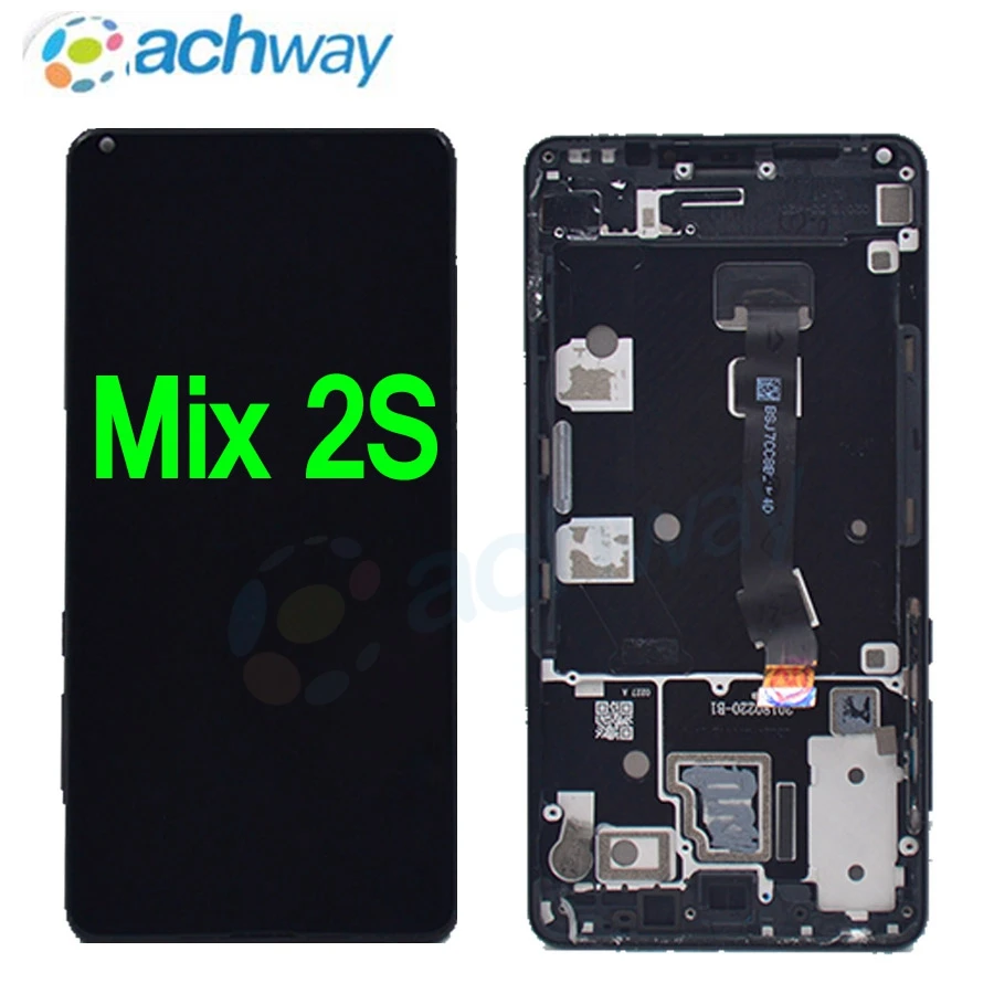 5.99 Xiaomi Mi MIX 2S LCD Display Touch Screen Digitizer Assembly With Frame For Xiaomi MIX2S LCD Replacement BlackWhite