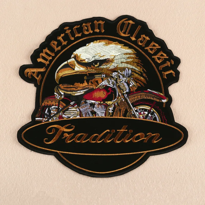 Embroidered Iron on Patches American classic eagle applique clothing