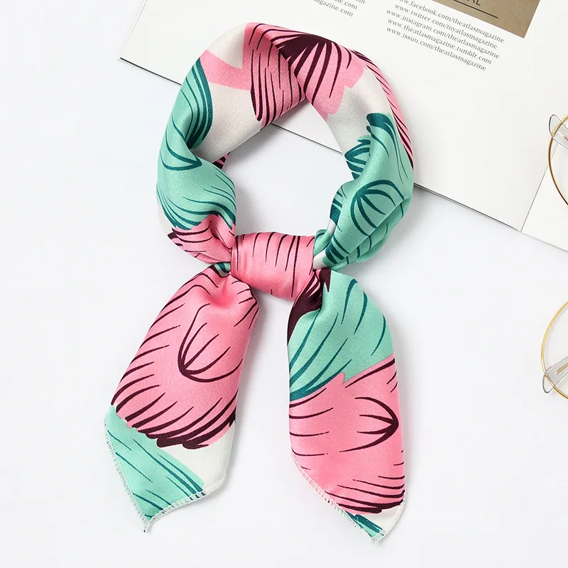 50cm*50cm New Style Little Scarf Women's Silk Scarf Spring and Autumn Small Scarf Chic Hair Band 50cm*50cm New Style Little Scarf Women's Silk Scarf Spring and Autumn Small Scarf Chic Hair Band