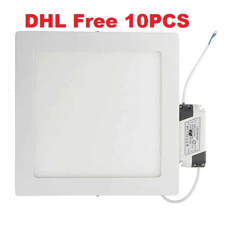 

10Pcs/lot 25W Square Surface Mounted LED panel light LED Ceiling down lamp kitchen Dimmable AC 85-265V+Driver free shipping