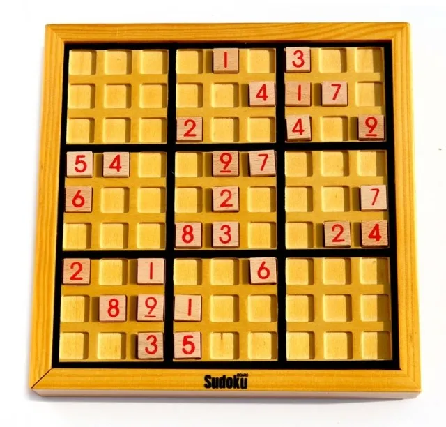 

Sudoku chess wood toys for children's early education board Logic game sudoku puzzles educational learning wooden toy brain game