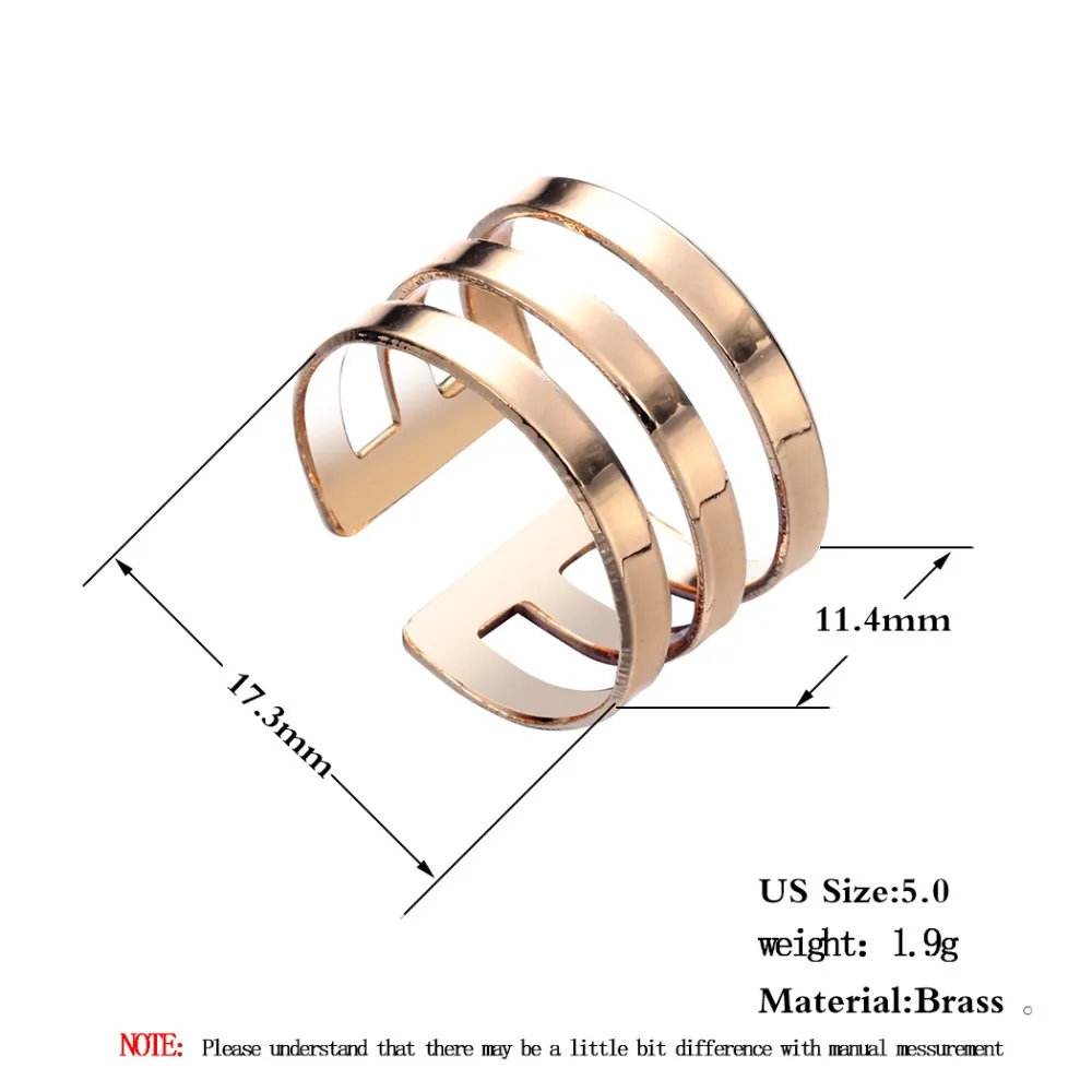 Three Line Rings