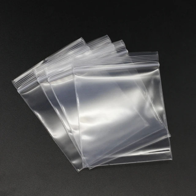 Jewelry Bags Clear Plastic 3 Sizes 300 Pack Clear Resealable Poly Bags  Small Zip