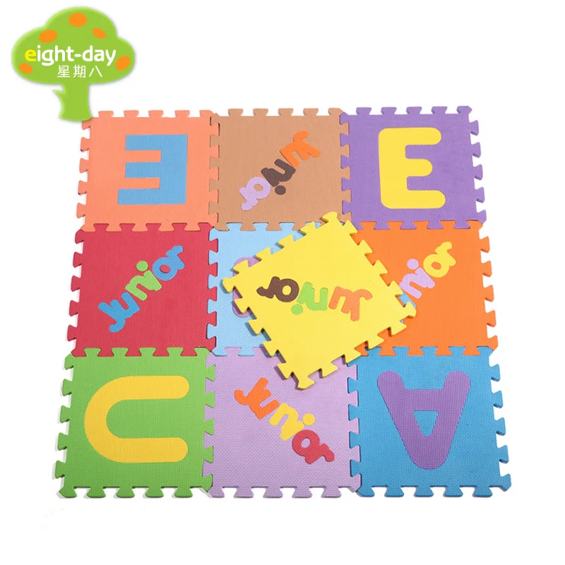 eight day PE Foam Mat Children Interlocking Mat Alphabet Foam Mats