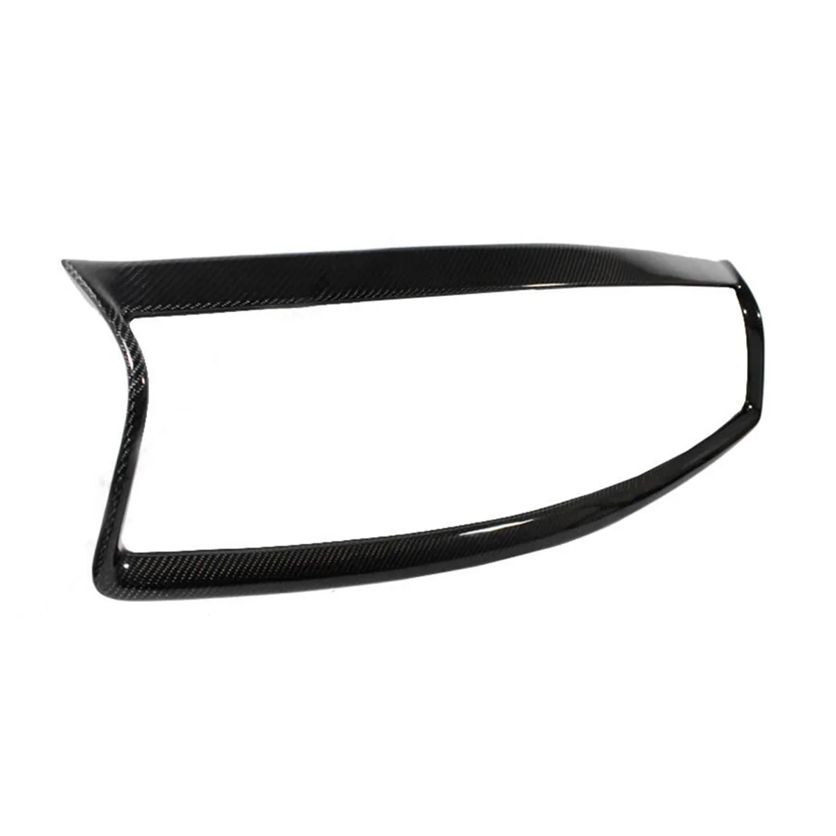

New 1x Real Carbon Fiber Car Front Bumper Racing Grill Outline Moulding Trim Cover Frame Overlay For Infiniti Q50 All 2014-2017