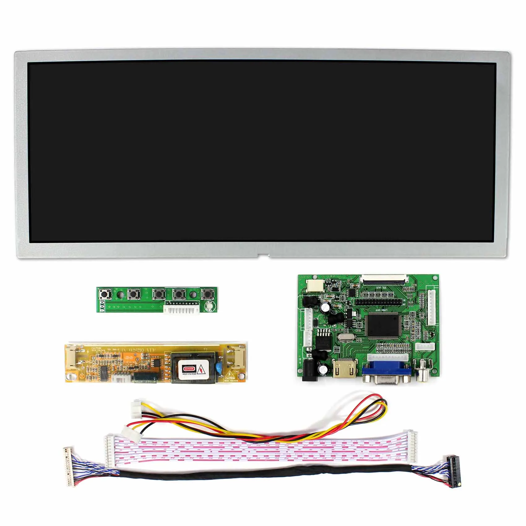 ЖК панель 12 3 дюйма 1280x480 LQ123K1LG03 + HD MI VGA 2AV плата драйвера|board board|board hdmiboard control |