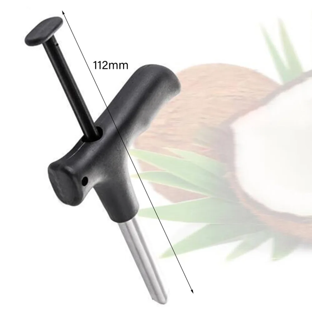 Открывалка для кокоса, инструмент для кокоса, водопроводный кран, практичная дрель, соломинка, открытая дырочка, подарок, инструменты для открывания фруктов, Прямая поставка