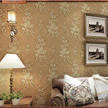

beibehang papel de parede Green Retro Pastoral Flower Wallpaper Bedroom Living Room Background Wall American Village Wallpaper
