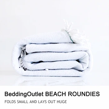 BeddingOutlet Blue Rose Round Beach Towel Microfiber Large Bath Towel Toalla Picnic Blanket 3D Floral Colorful Yoga Mat 150cm 5