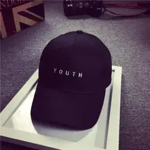 2016 Women Men Cap Fashion Summer Spring Cotton Caps Letter Solid Adult baseball Cap Black White Hat Snapback Women Cap