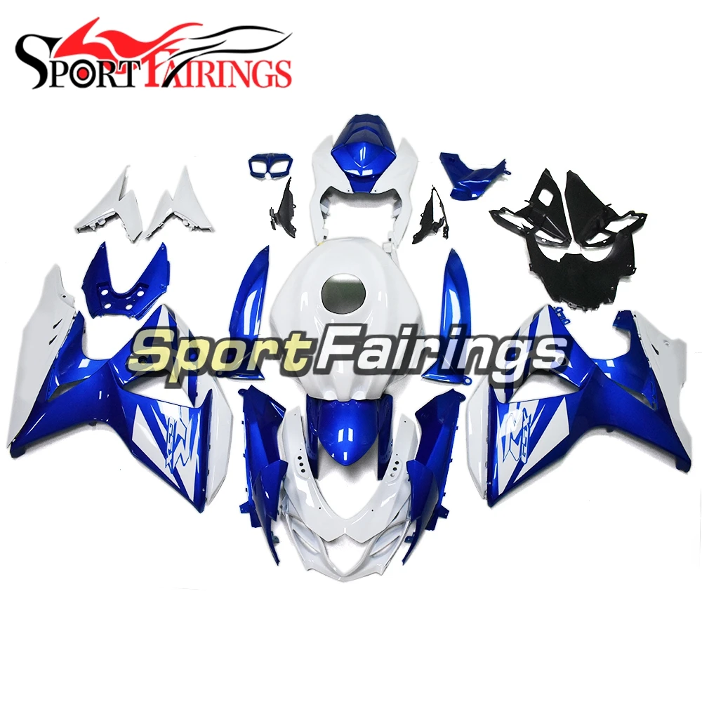 White Blue Bodywork and Fiberglass Tank For Suzuki GSXR1000 K9 2009 2010 2011 ABS Injection Motorcycle Fairings