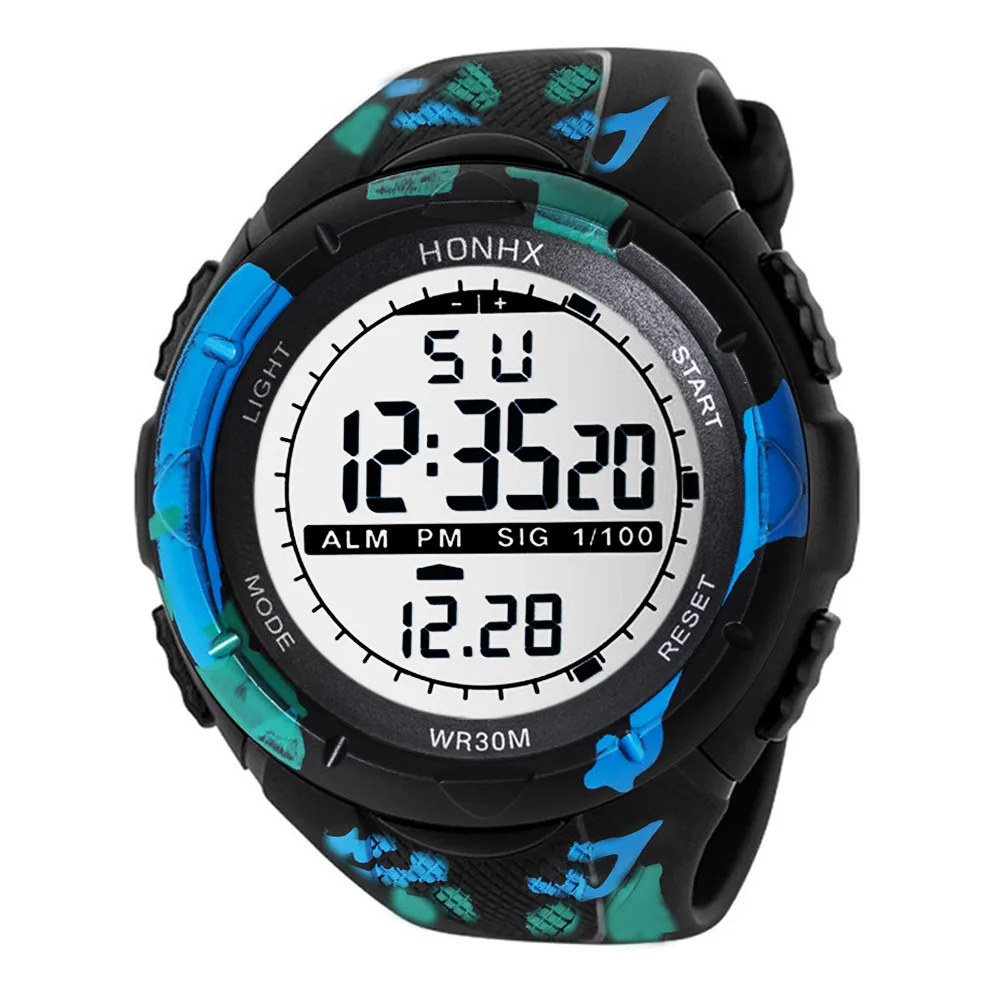 mens digital waterproof watch