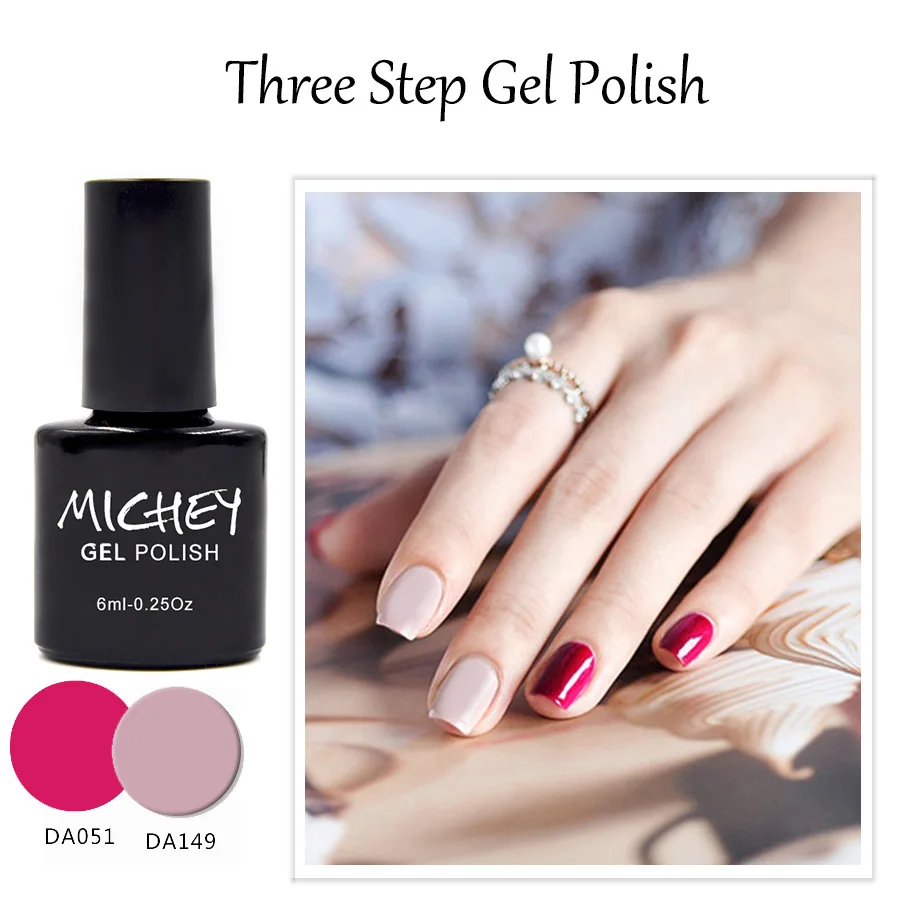 

Perfect Quality Excellent MICHEY Gel Polish Rose Red Color Nail Polish Bling Gel Varnish Esmalte Para Unhas Free Shipping(51~74)